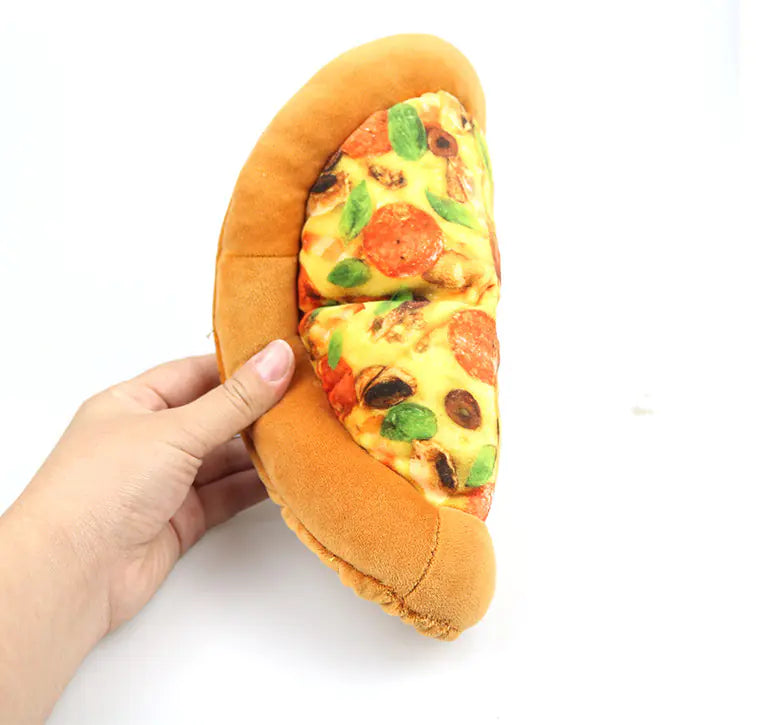 Bite-Resistant Sound Paper Pizza Pet Toy